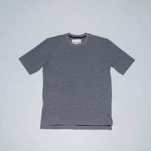 Black Apple Gray Cocco Print Heavy Cotton Tshirt